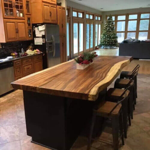 Live Edge Custom Furniture for the Kitchen