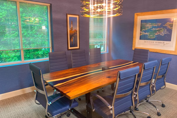 Custom Live Edge and Epoxy River Tables by WoodLab of New York.