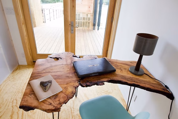 Custom Live Edge Epoxy River Conference Tables by WoodLab of New York